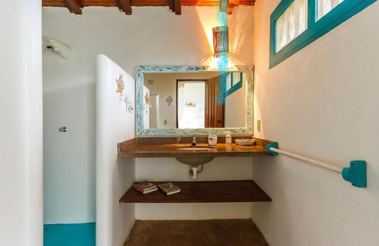 Bed and Breakfast Espelho Bahia Blue House Praia do Espelho Esterno foto