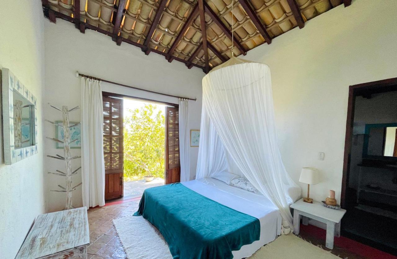 Bed and Breakfast Espelho Bahia Blue House Praia do Espelho Esterno foto